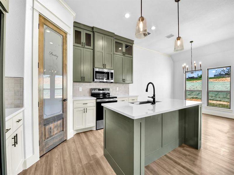 Furnished interior view inside a new home in The Ranches at Valley View, Springtown (Image 11). Furnished interior view inside a new home in The Ranches at Valley View, Springtown (Image 11).