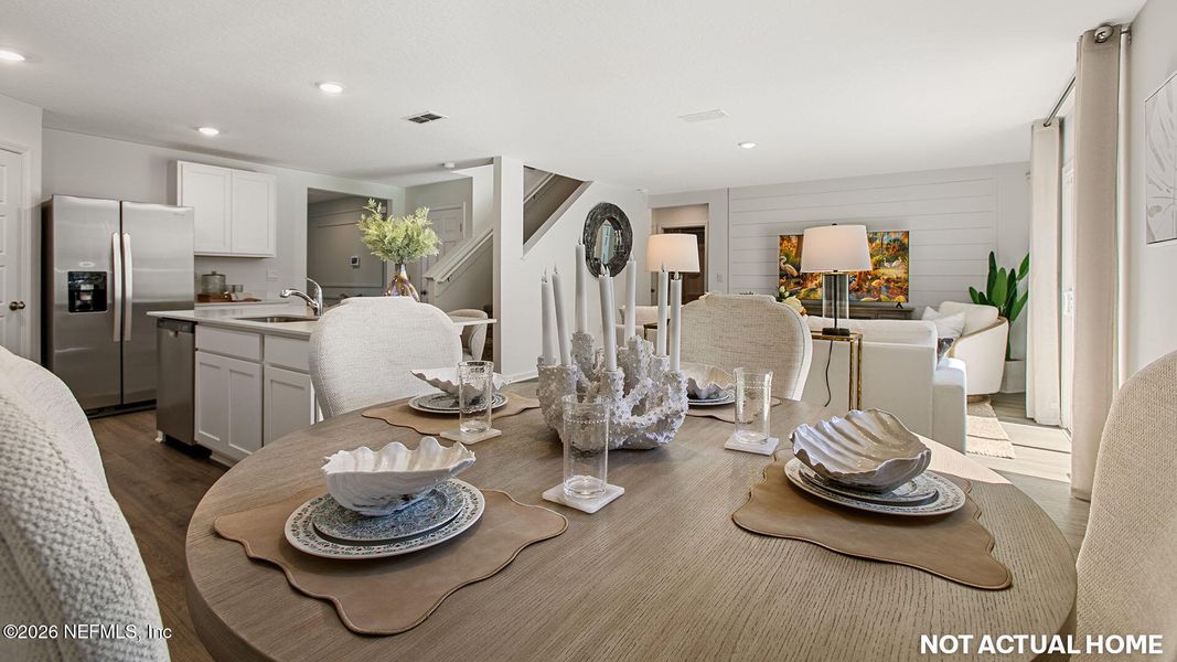 Furnished interior view inside a new home in Copes Landing, Jacksonville (Image 21).