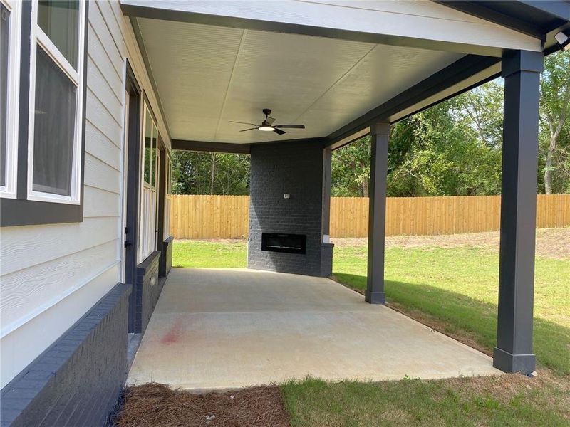 Exterior details and patio area of a home in , Snellville (Image 33).