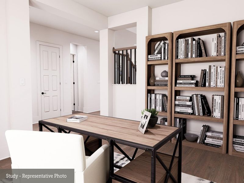 REPRESENTATIVE PHOTO:  Example of Study with furniture