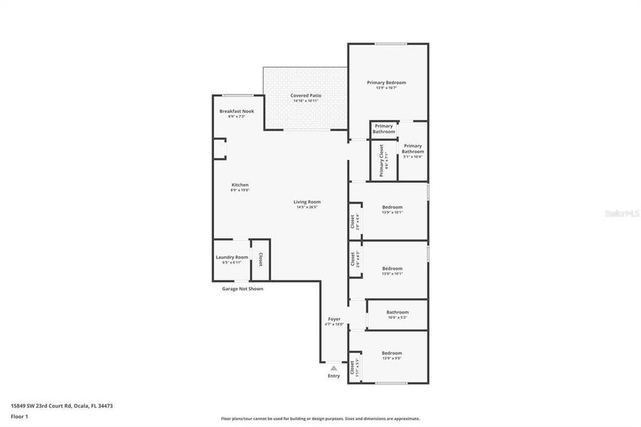2D floor plan layout of this home in , Ocala, FL (Image 3).