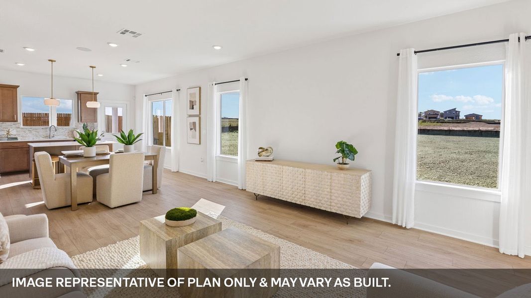 Furnished interior view inside a new home in Frontier, Mustang Ridge (Image 6).
