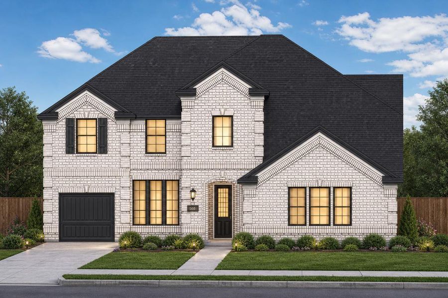 Representative exterior photo of a completed home built from the Grand Riverside by Grand Homes in Monterra, Fate, TX (Image 26).
