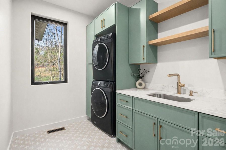 virtually staged laundry machines
