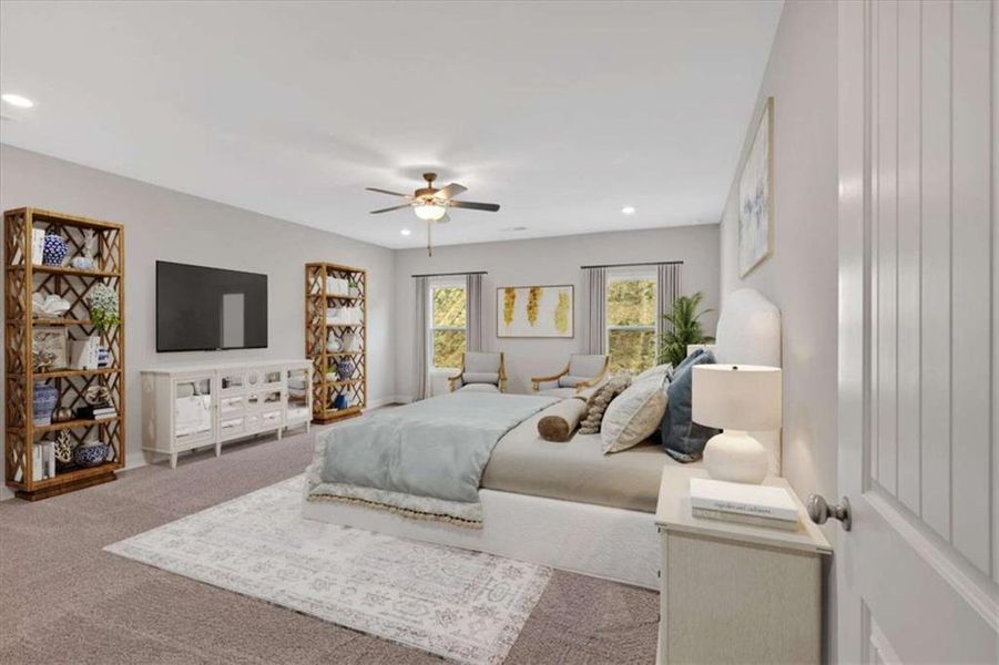 Furnished interior view inside a new home in Heritage Pointe at The Georgian, Villa Rica (Image 12). Furnished interior view inside a new home in Heritage Pointe at The Georgian, Villa Rica (Image 12).