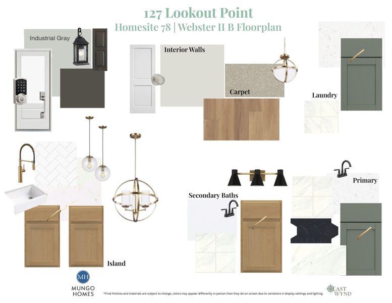 Sample of building materials used in homes in East Wynd, Hampstead (Image 30).