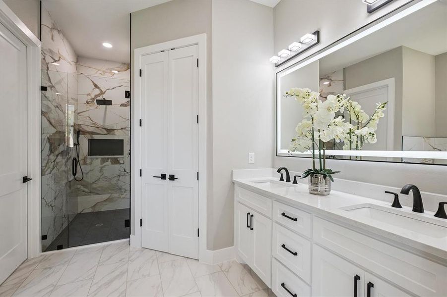 Furnished interior view inside a new home in , Arlington (Image 9).