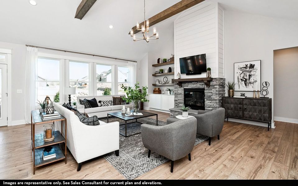 Furnished interior view inside a new home in High Park Hill, Arrington (Image 12).
