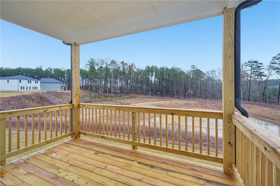 Exterior details and patio area of a home in Parkside at Grayson, Grayson (Image 21).