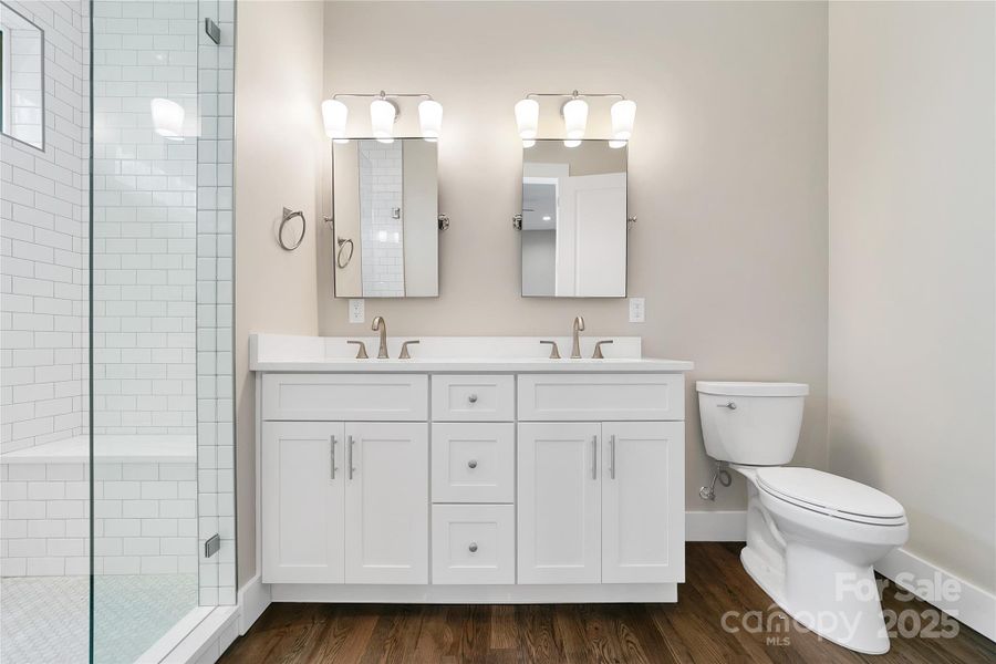 Furnished interior view inside a new home in , Pisgah Forest (Image 14).