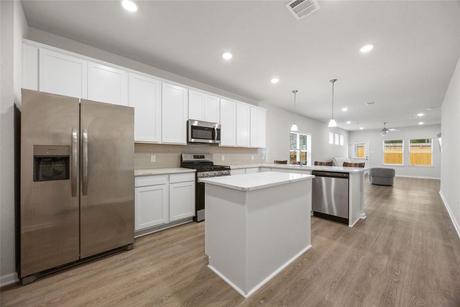 Furnished interior view inside a new home in Mill Creek Trails, Magnolia (Image 10).