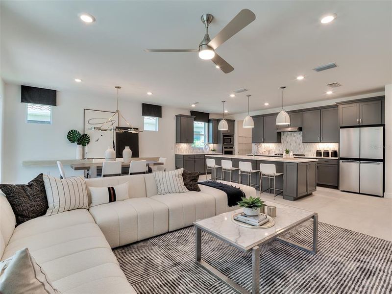 Furnished interior view inside a new home in Shores at Stillwater, Englewood (Image 12). Furnished interior view inside a new home in Shores at Stillwater, Englewood (Image 12).