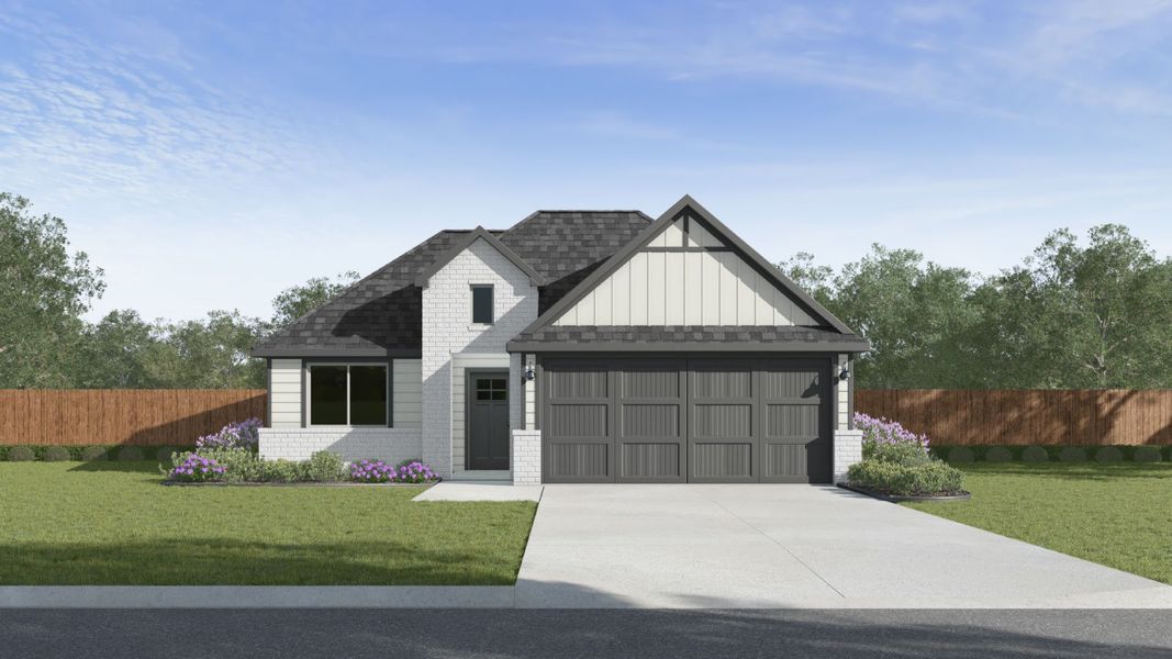 Representative exterior photo of a completed home built from the The Dalton by D.R. Horton in Mayfair, New Braunfels, TX (Image 1). Representative exterior photo of a completed home built from the The Dalton by D.R. Horton in Mayfair, New Braunfels, TX (Image 1).