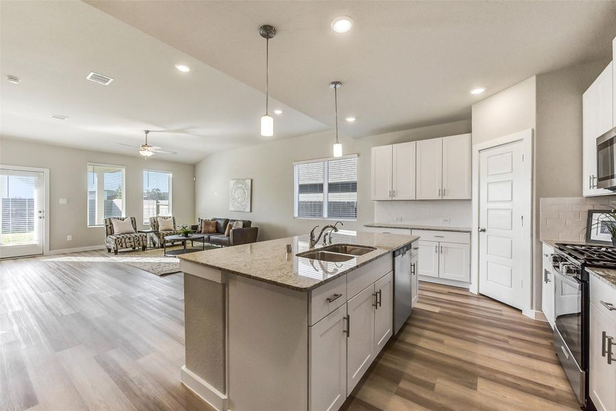 Furnished interior view inside a new home in Sundance Cove - Premier Series, Crosby (Image 19).
