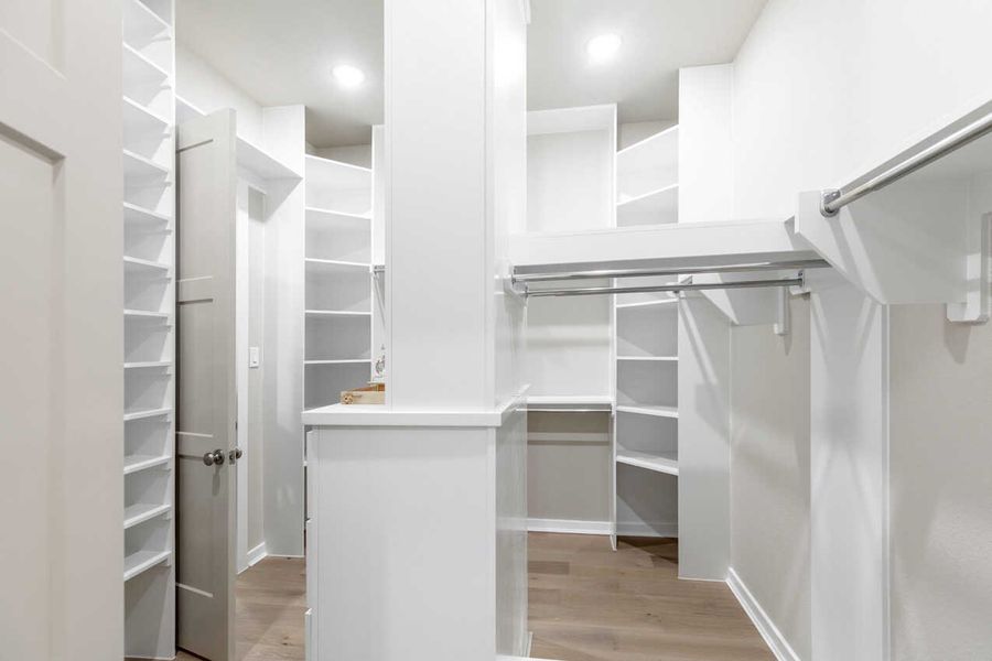 Representative Primary Closet - some options shown