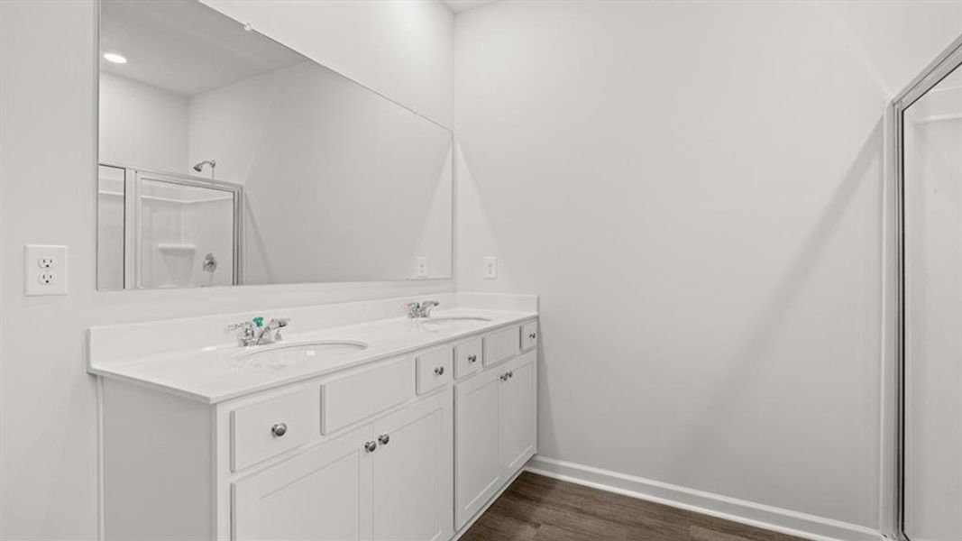 Furnished interior view inside a new home in Oaks at Cedar Grove, Fairburn (Image 3).