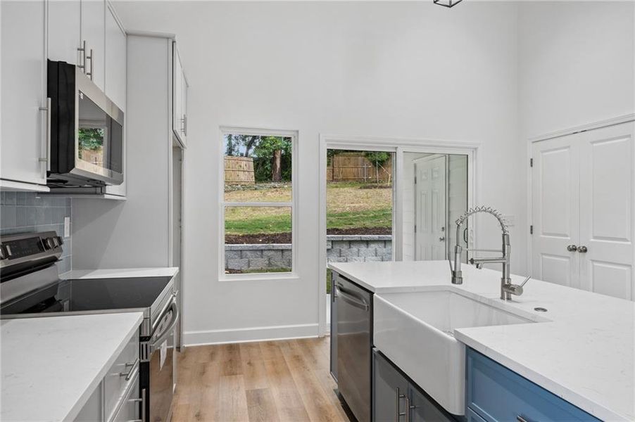 Furnished interior view inside a new home in , Atlanta (Image 6).