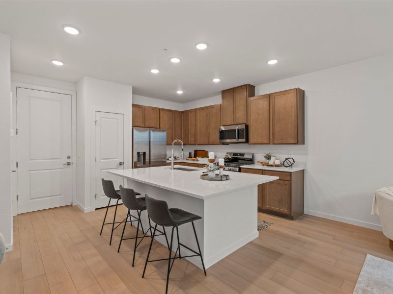 Furnished interior view inside a new home in The Vistas at West Mesa, Colorado Springs (Image 4).