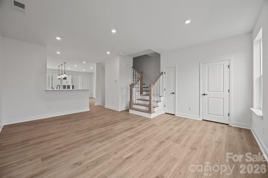 Spacious, unfurnished interior of a new home in River District Townhomes, Charlotte (Image 23).