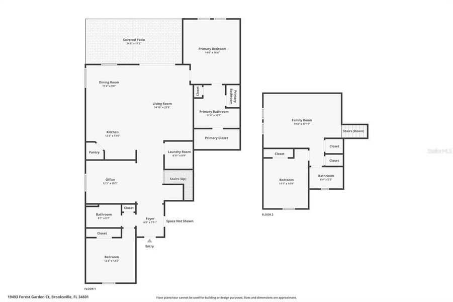 2D floor plan layout of this home in , Brooksville, FL (Image 5).