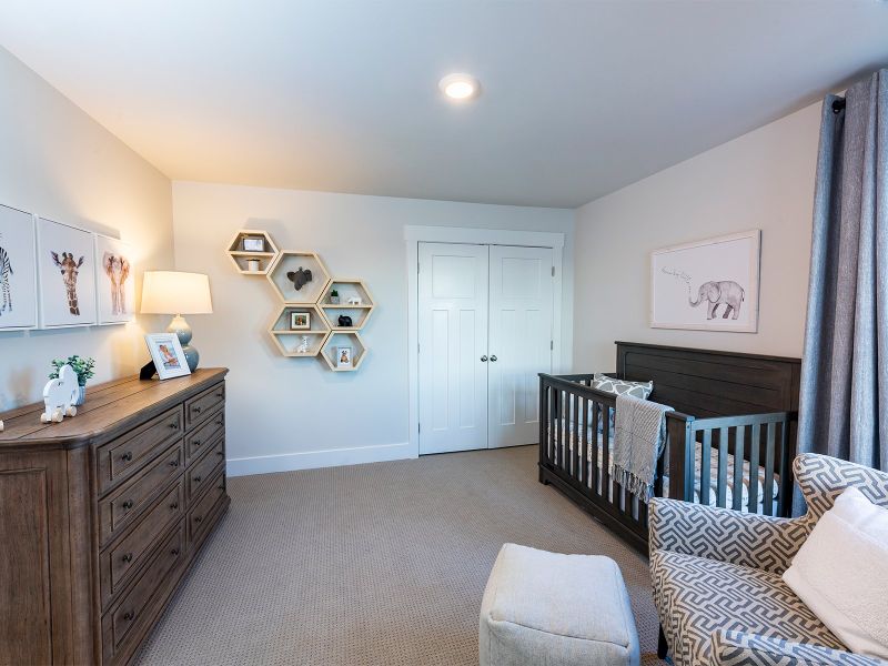 Secondary bedroom in the Jade floorplan at a Meritage Homes community in Greenville, SC.