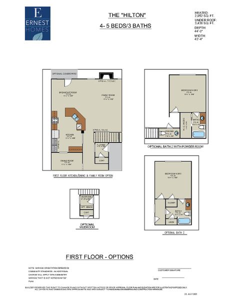 2D floor plan layout for the Hilton by Ernest Homes in Wexford, Richmond Hill, GA (Image 6). 2D floor plan layout for the Hilton by Ernest Homes in Wexford, Richmond Hill, GA (Image 6).
