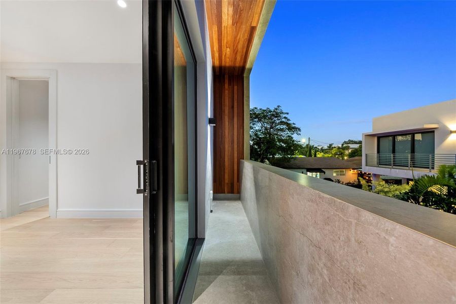 Exterior details and patio area of a home in , Miami (Image 59).