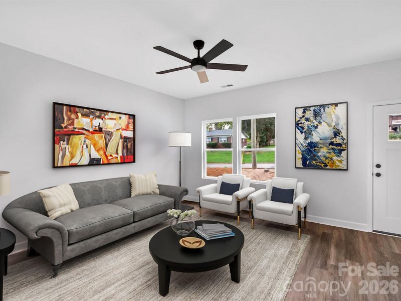 Furnished interior view inside a new home in , Hickory (Image 14).