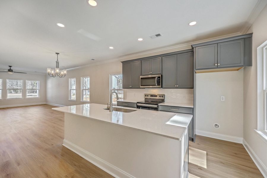 Furnished interior view inside a new home in , Summerville (Image 13).