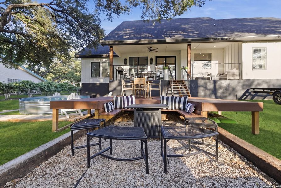 Exterior details and patio area of a home in , Kingsland (Image 26). Exterior details and patio area of a home in , Kingsland (Image 26).