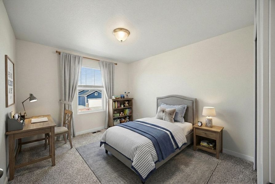 Furnished interior view inside a new home in Ridge at Lorson Ranch, Colorado Springs (Image 14).