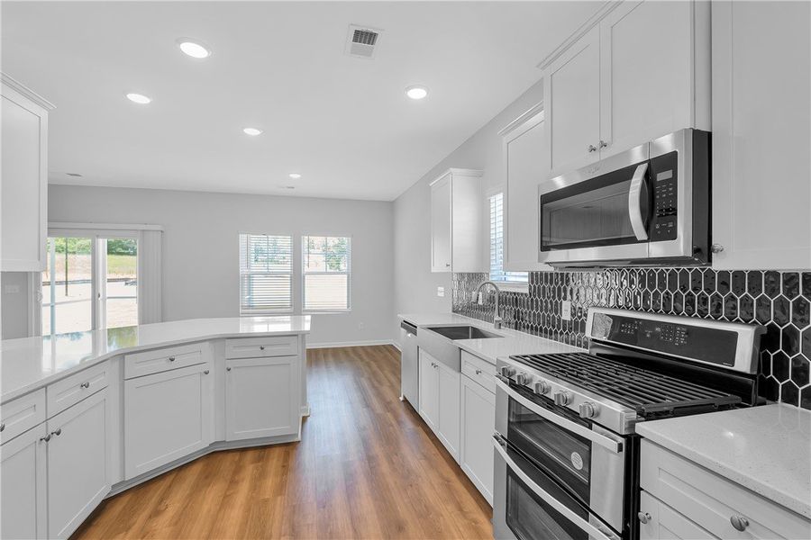 Furnished interior view inside a new home in Brownstone Park, Easley (Image 7).