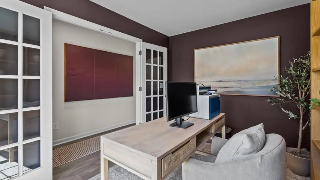 Representative furnished interior of a home built from the Belhaven by D.R. Horton in Foxtail, Yadkinville (Image 5).