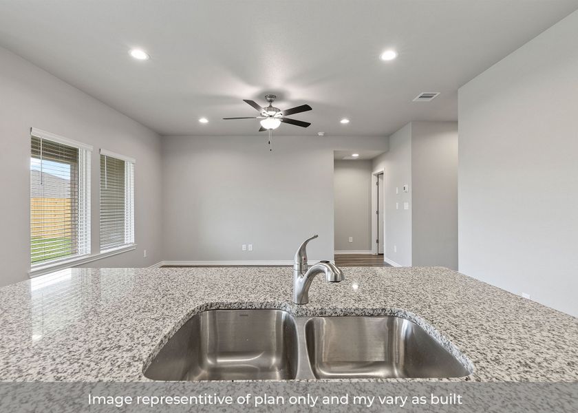 Representative furnished interior of a home built from the Bellvue by D.R. Horton in London Towne, Corpus Christi (Image 6).