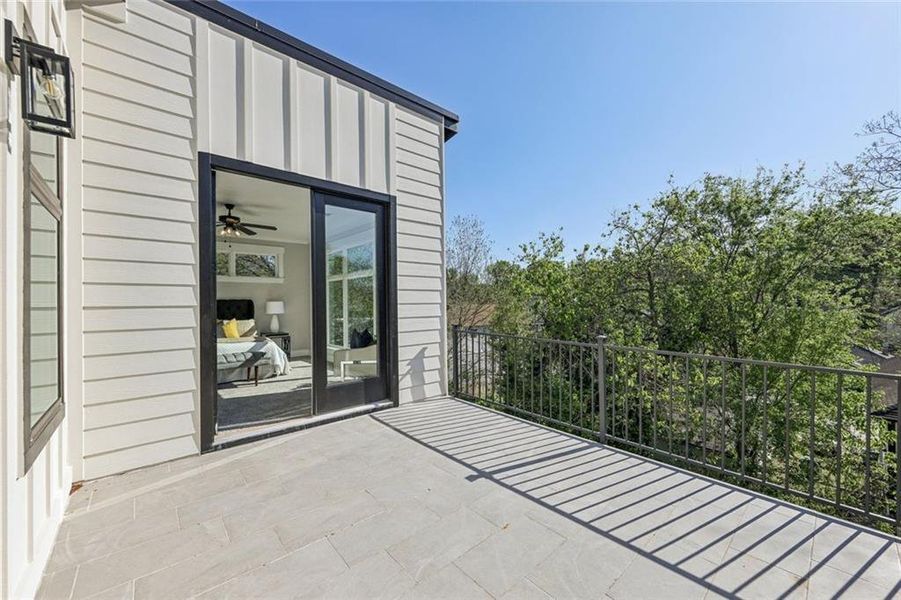 Exterior details and patio area of a home in , Atlanta (Image 30).