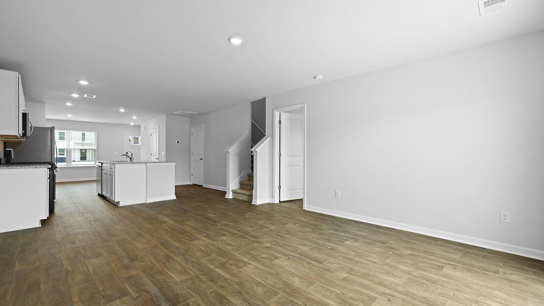 Representative unfurnished interior of a home built from the MURRAY TH by D.R. Horton in Pine Hills Townhomes at Cane Bay, Summerville (Image 20).