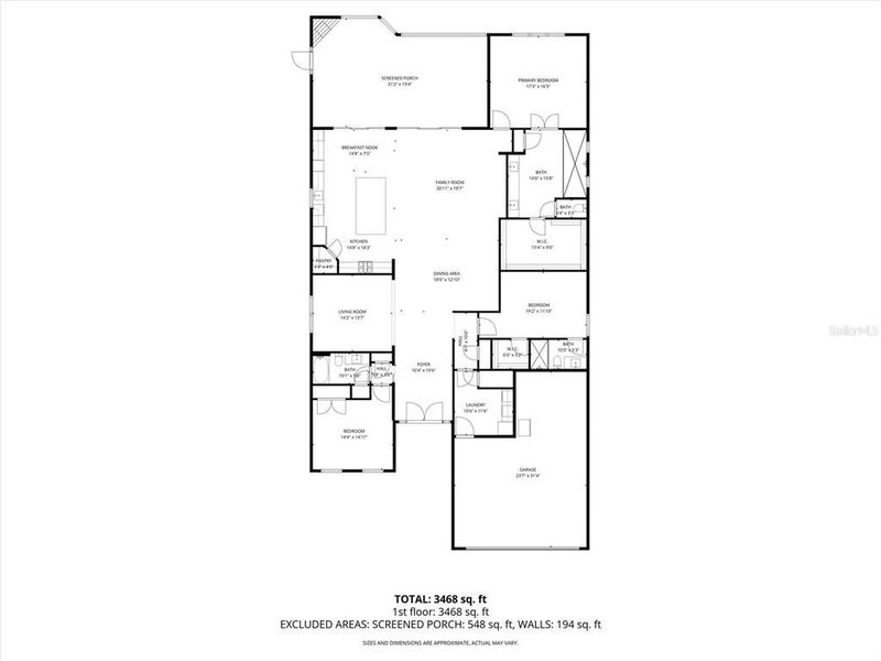 2D floor plan layout of this home in , Palmetto, FL (Image 4).
