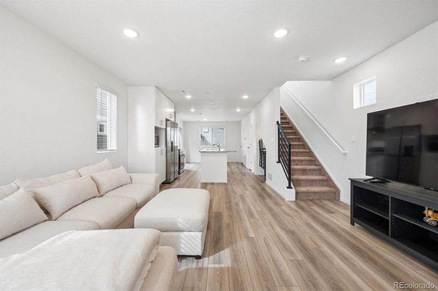 Furnished interior view inside a new home in Reunion, Commerce City (Image 14).