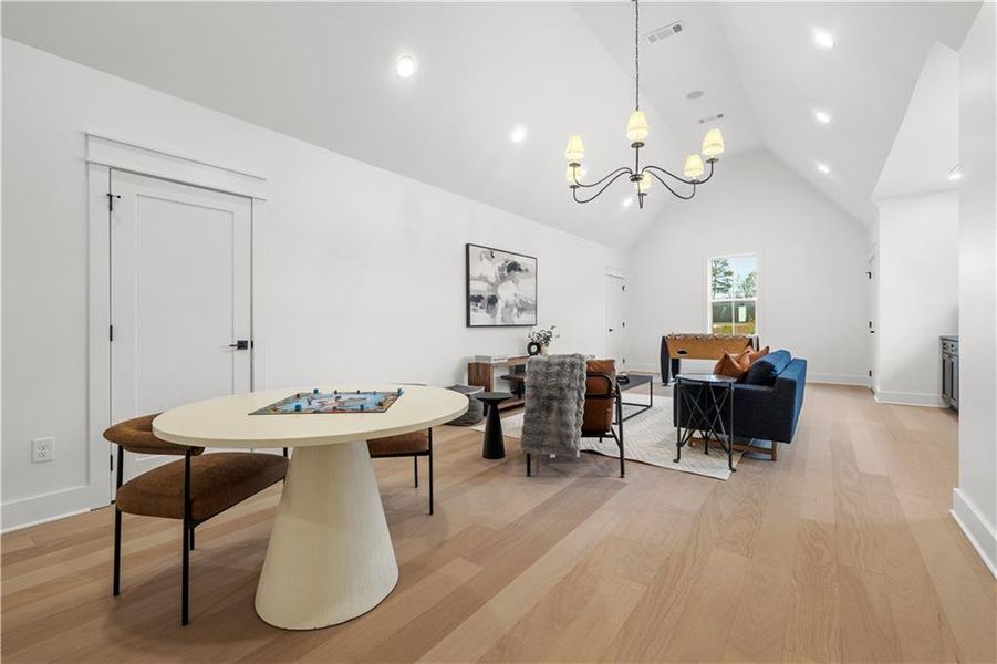 Furnished interior view inside a new home in , Johns Creek (Image 49).