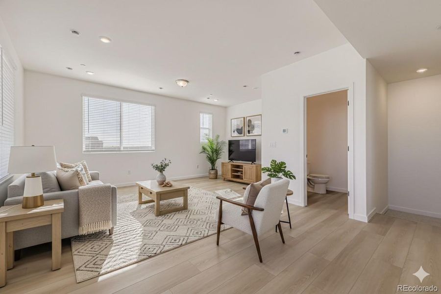 Living room. Staged.