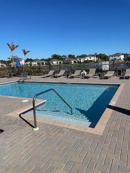 community pool on the lake