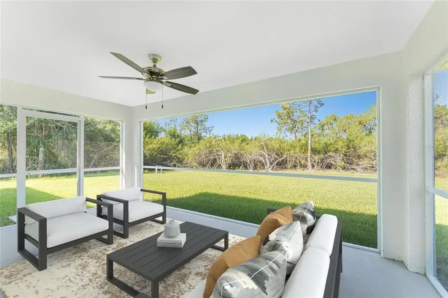 Exterior details and patio area of a home in , North Port (Image 4).