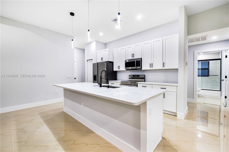 Furnished interior view inside a new home in , Lehigh Acres (Image 7). Furnished interior view inside a new home in , Lehigh Acres (Image 7).