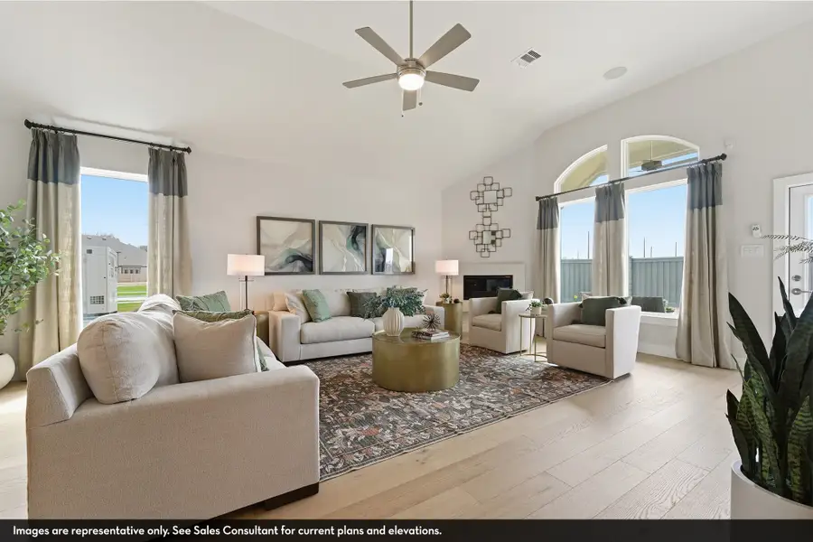 Furnished interior view inside a new home in Grand Magnolia, Waller (Image 41).