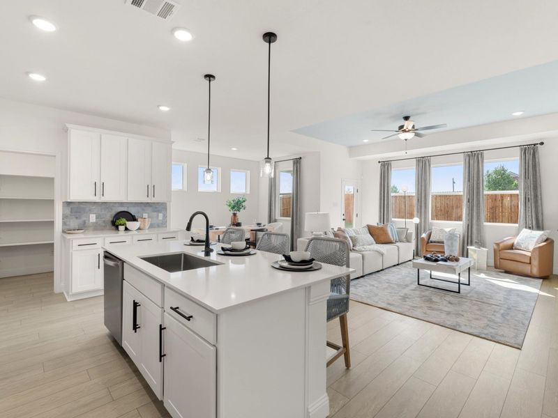 Furnished interior view inside a new home in Mercer Meadows, Royse City (Image 11).