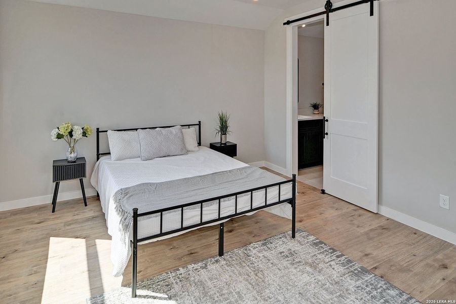 Furnished interior view inside a new home in , Fischer (Image 8).