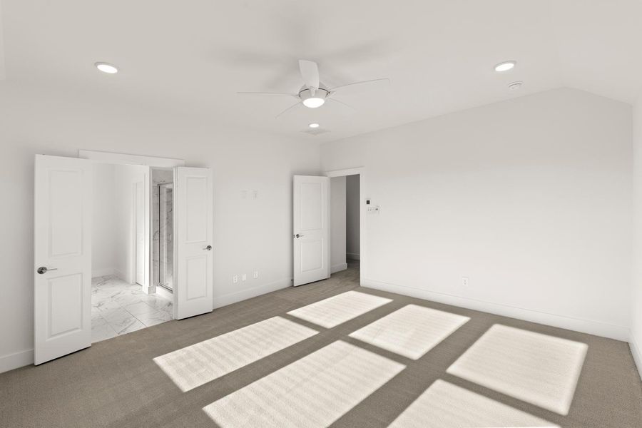 Spacious, unfurnished interior of a new home in Discovery Collection at Painted Tree Village, McKinney (Image 20). Spacious, unfurnished interior of a new home in Discovery Collection at Painted Tree Village, McKinney (Image 20).