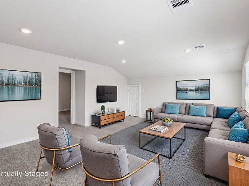 Furnished interior view inside a new home in Sundance Cove - Traditional Series, Crosby (Image 8).