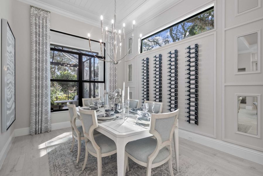 2D floor plan layout for the Seabreeze Grande by GHO Homes in Seaglass, Vero Beach, FL (Image 26).