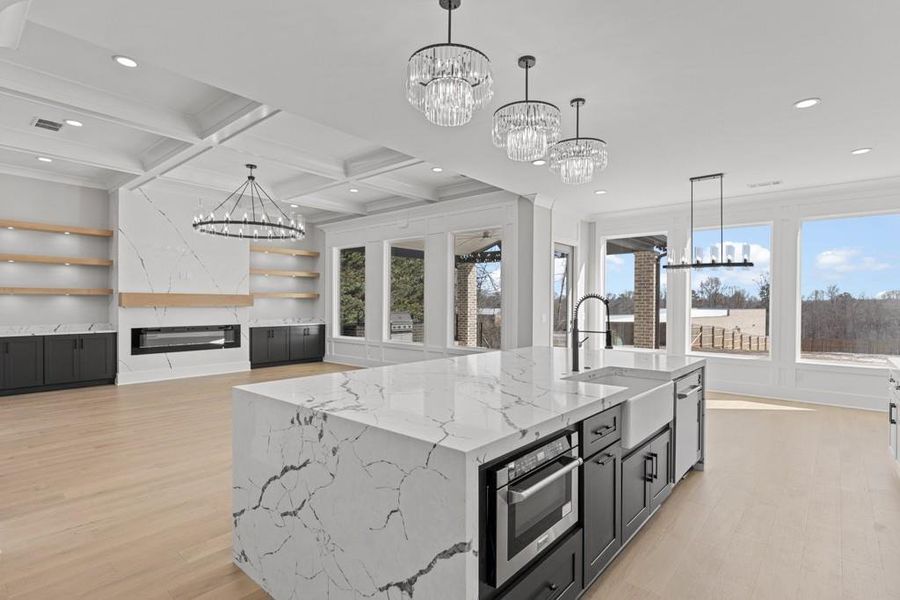 Furnished interior view inside a new home in , Buford (Image 18).